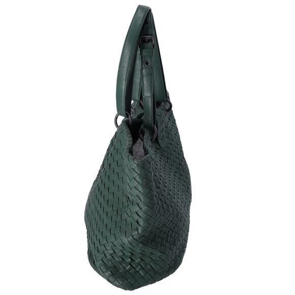 BOTTEGA VENETA Capri Tote Bag Dark Green Leather - Picture 2 of 8
